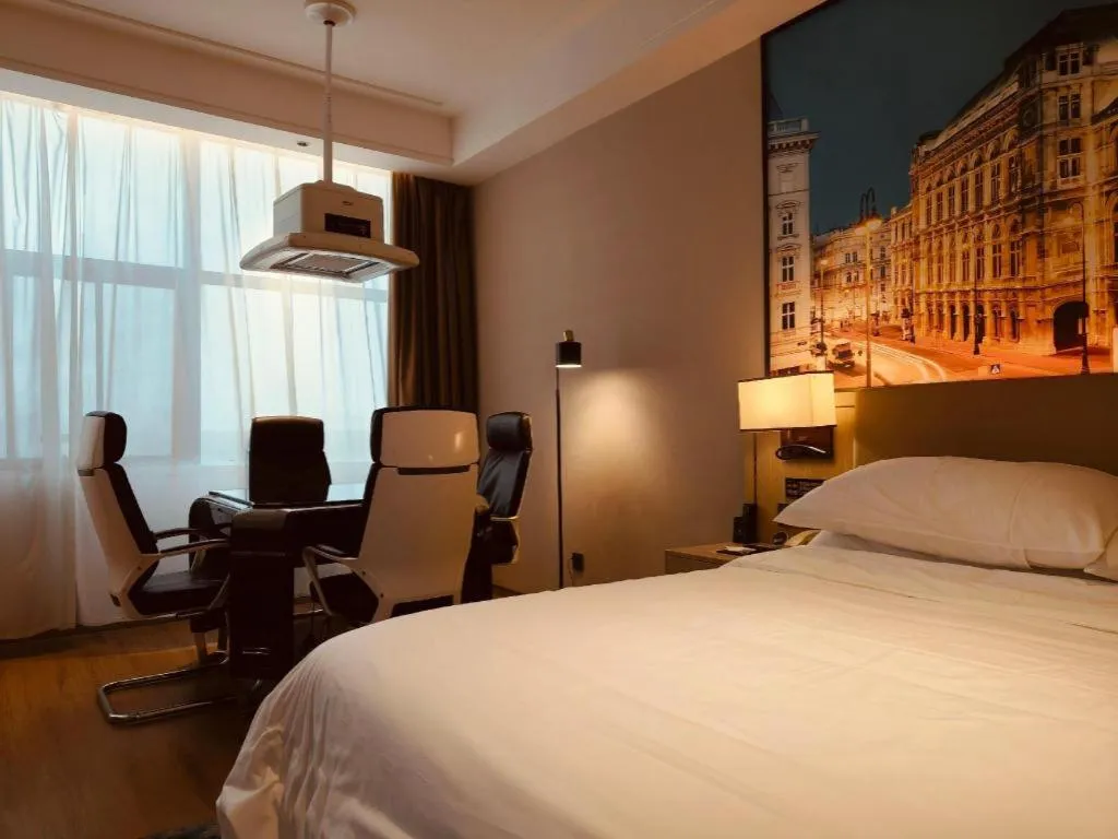 Bed in Vienna Hotel Shaanxi Xiianyang Yangling South Station