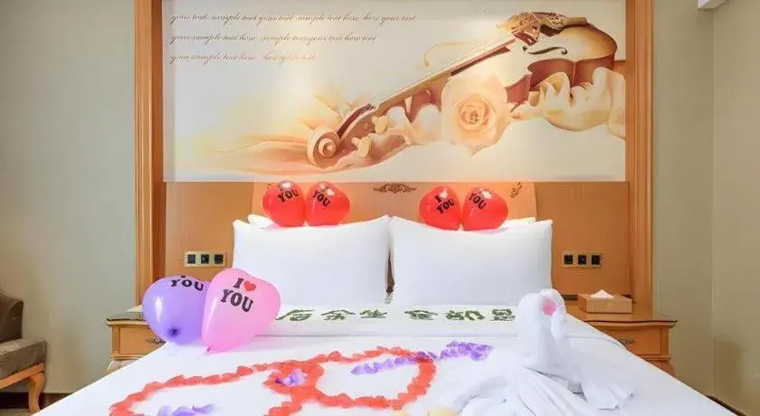 Bed in Vienna Hotel Nanning Anji Wanda 33rd Middle School Metro Station Bed in Vienna Hotel Nanning Anji Wanda 33rd Middle School Metro Station