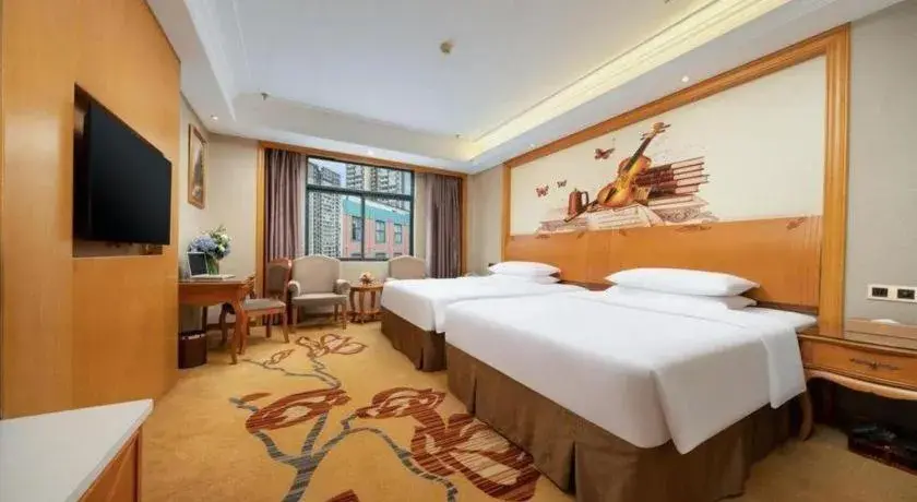 Bed in Vienna Hotel Nanning Anji Wanda 33rd Middle School Metro Station Bed in Vienna Hotel Nanning Anji Wanda 33rd Middle School Metro Station