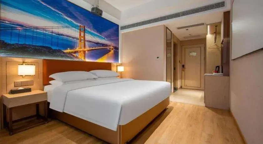 Bed in Vienna Hotel Wuhan Guobo Jiangang Metro Station Bed in Vienna Hotel Wuhan Guobo Jiangang Metro Station