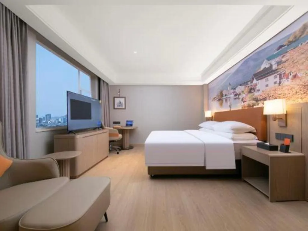 Bed in Vienna Hotel Hubei Jinzhou Changjiang University