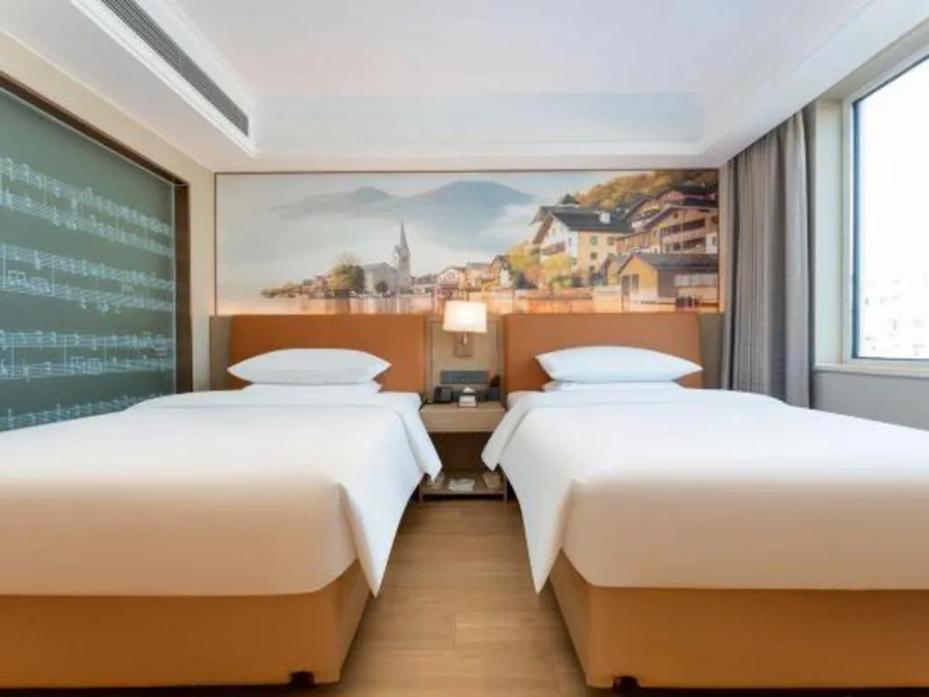 Bed in Vienna Hotel Hubei Jinzhou Changjiang University