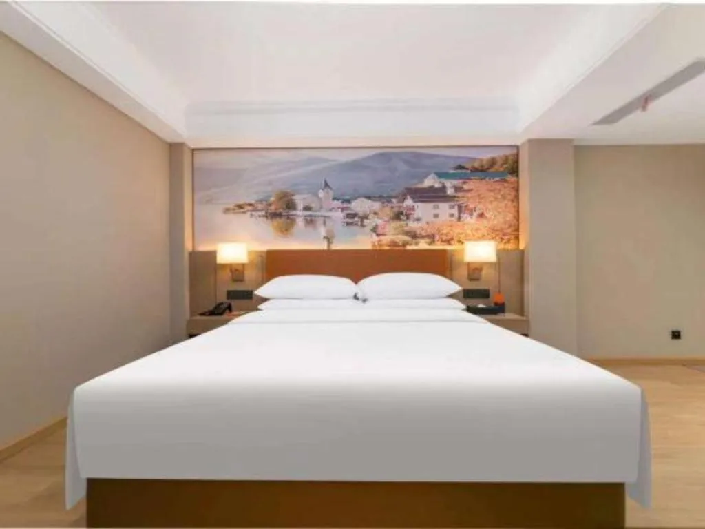 Bed in Vienna Hotel Hubei Jinzhou Changjiang University