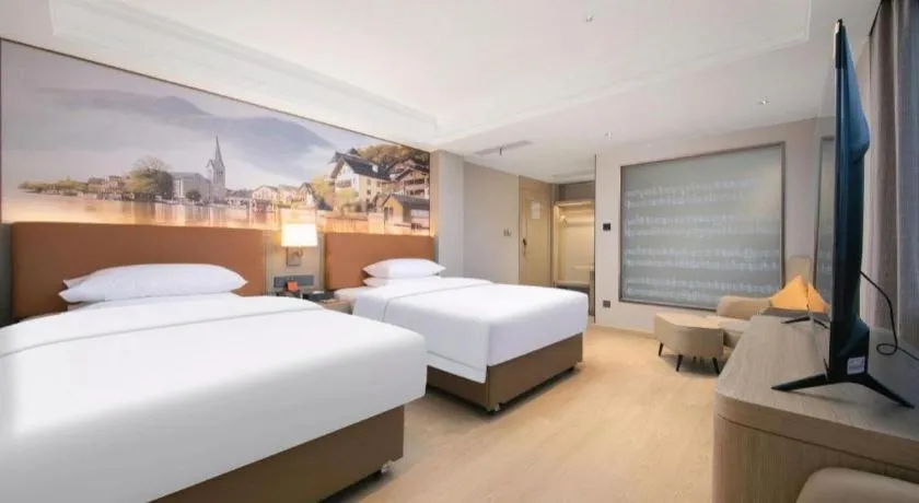 Bed in Vienna Hotel Hubei Jinzhou Changjiang University