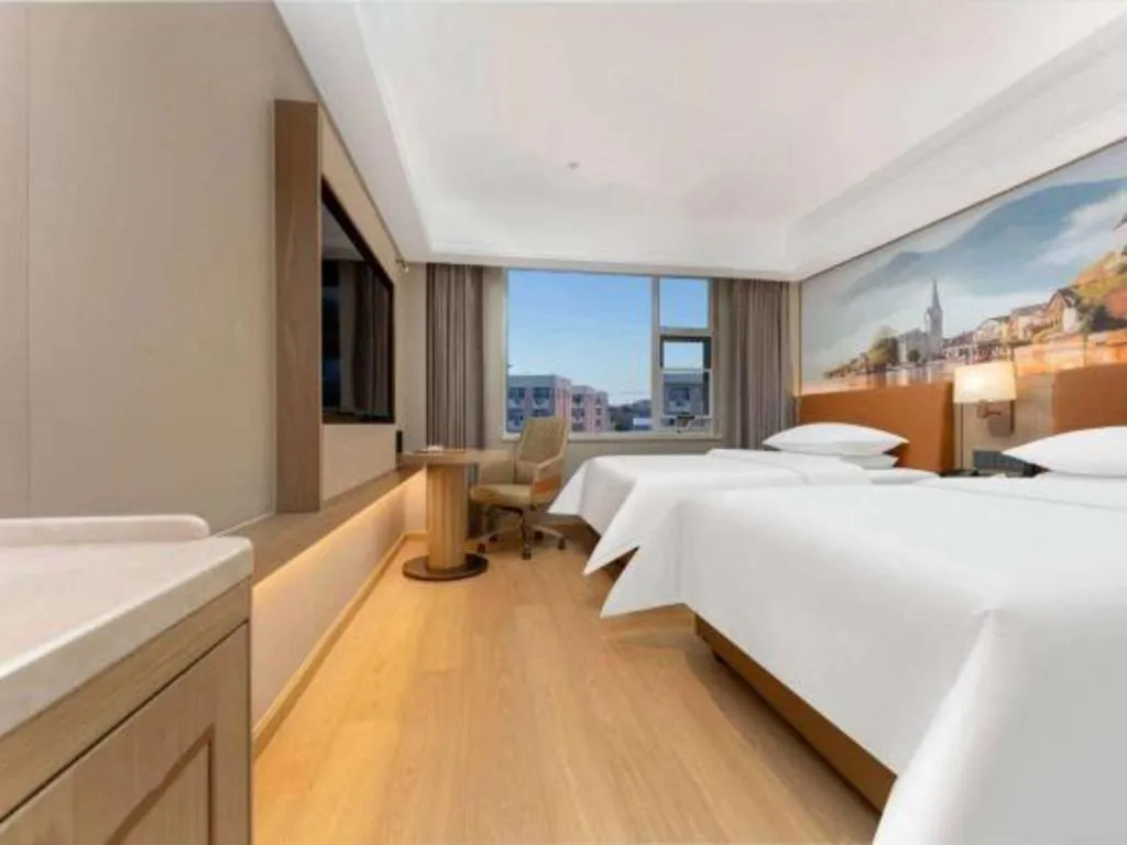 Bed in Vienna Hotel Hubei Jinzhou Changjiang University