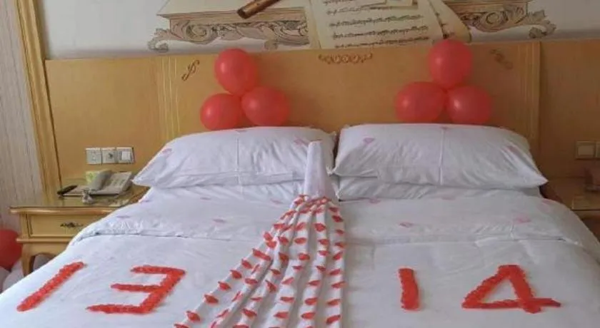 Bed in Vienna Hotel Anhui Jixi High-Speed Railway Station