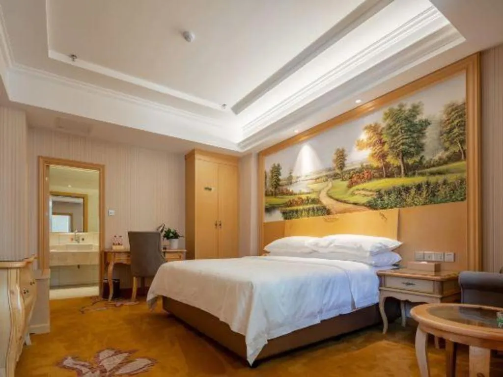 Bed in Vienna Hotel Anhui Jixi High-Speed Railway Station