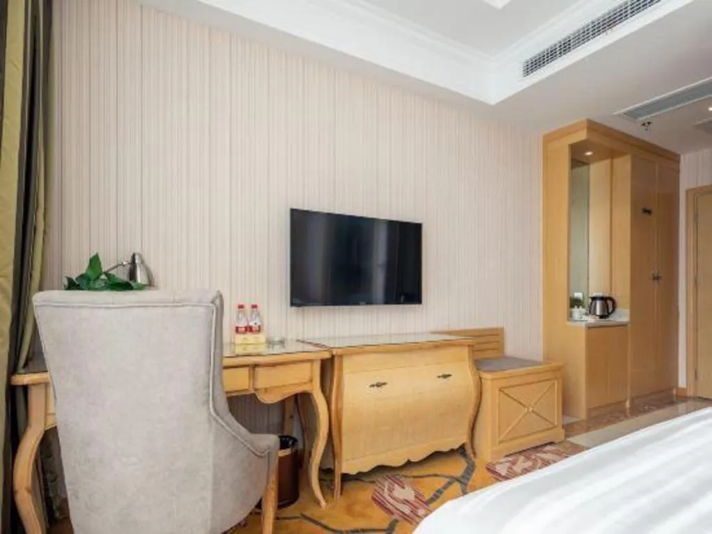 Bed in Vienna Hotel Anhui Jixi High-Speed Railway Station