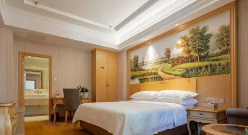 Bed in Vienna Hotel Anhui Jixi High-Speed Railway Station