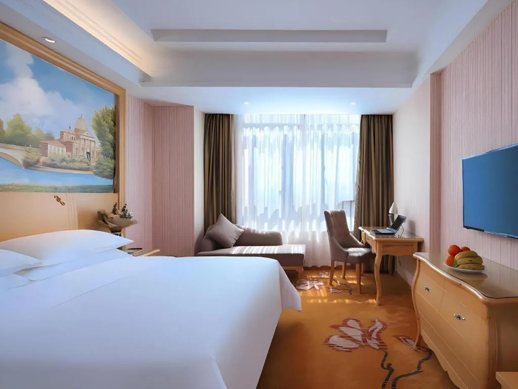 Bed in Vienna Hotel Anhui Jixi High-Speed Railway Station