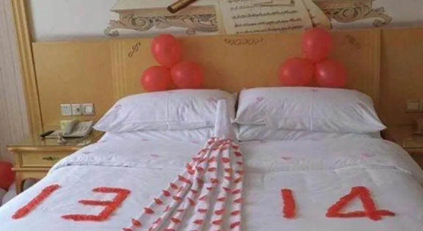 Bed in Vienna Hotel Anhui Jixi High-Speed Railway Station