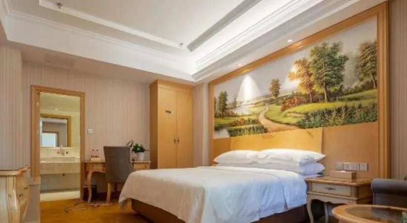 Bed in Vienna Hotel Anhui Jixi High-Speed Railway Station