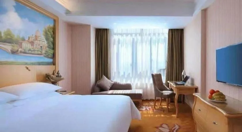Bed in Vienna Hotel Anhui Jixi High-Speed Railway Station
