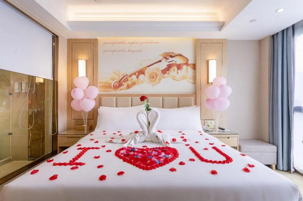 Bed in Vienna Hotel Chongqing Fengdu