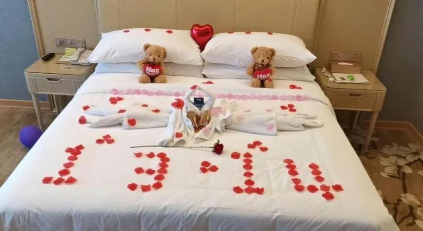 Bed in Vienna Hotel Jiangxi Ji'an Yanjingfu