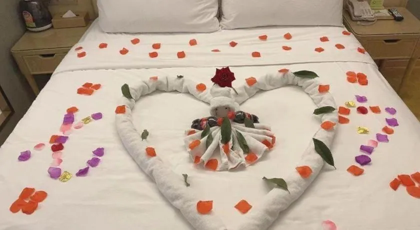 Bed in Vienna Hotel Jiangxi Ji'an Yanjingfu