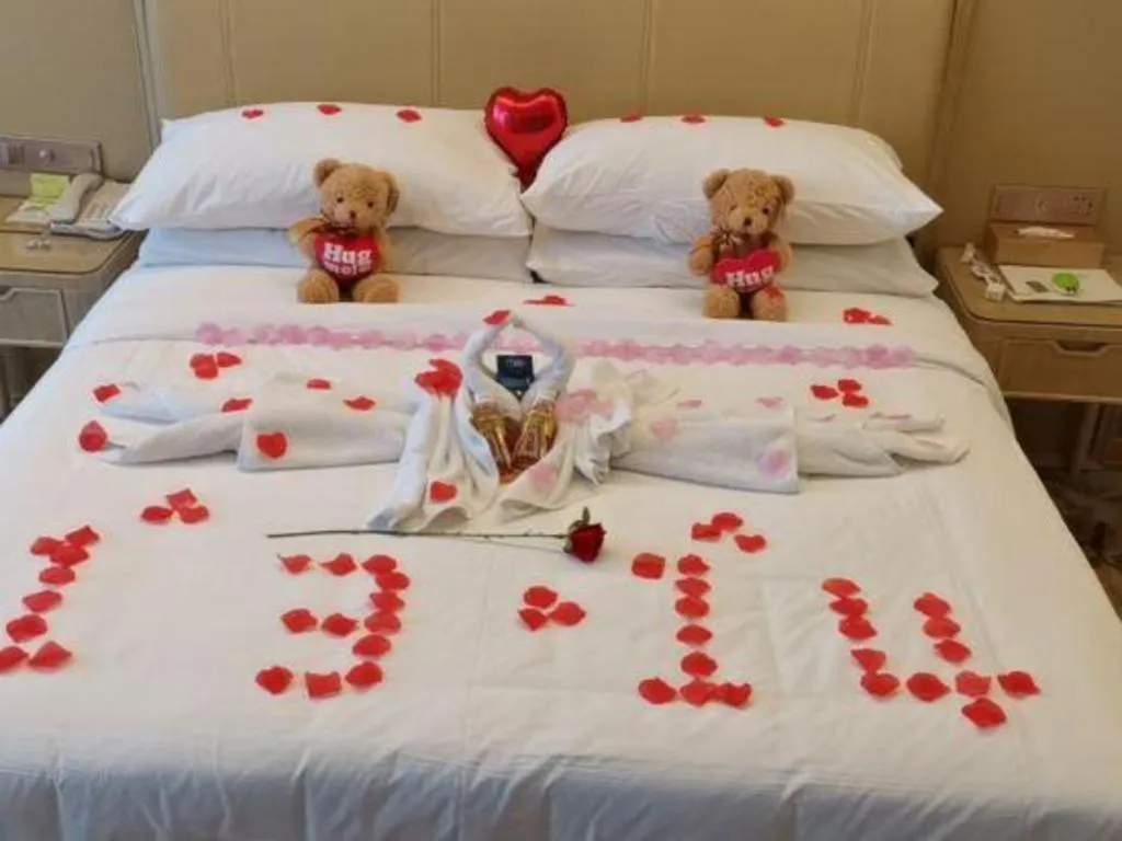 Bed in Vienna Hotel Jiangxi Ji'an Yanjingfu