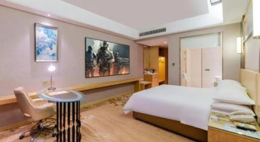 Bed in Vienna Hotel Guangdong Zhongshan Xiaolan High-Speed Railway Station