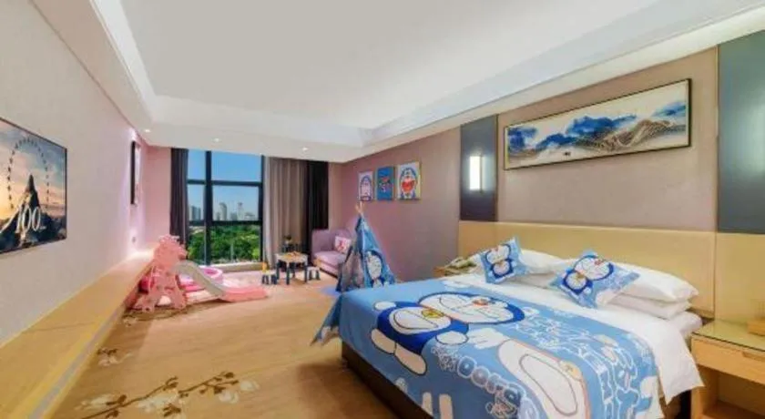 Bed in Vienna Hotel Guangdong Zhongshan Xiaolan High-Speed Railway Station