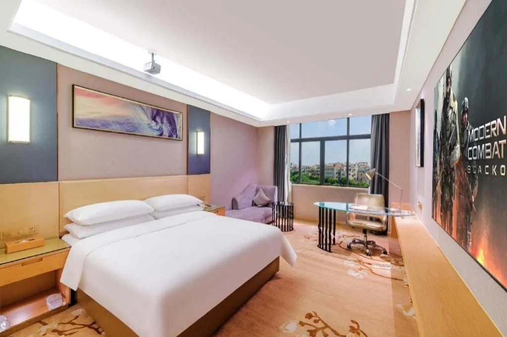 Bed in Vienna Hotel Guangdong Zhongshan Xiaolan High-Speed Railway Station