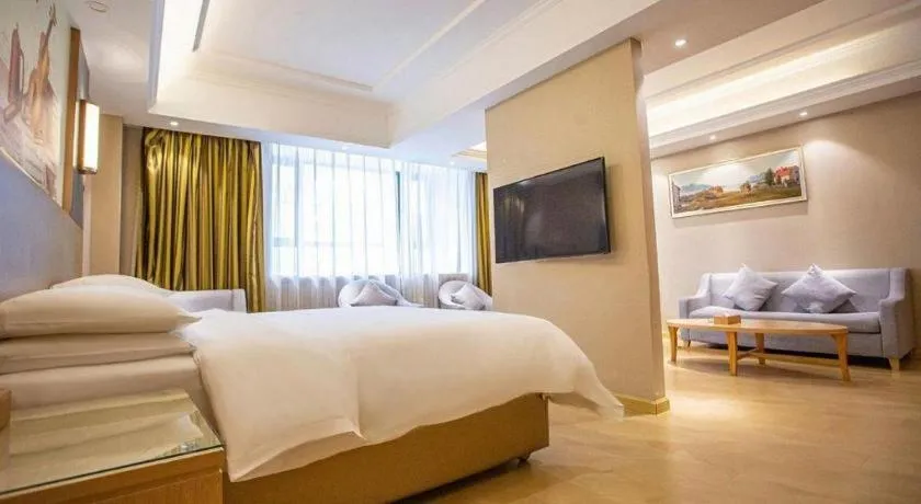 Bed in Vienna Hotel Xuzhou Junsheng Plaza Benteng Avenue Metro Station