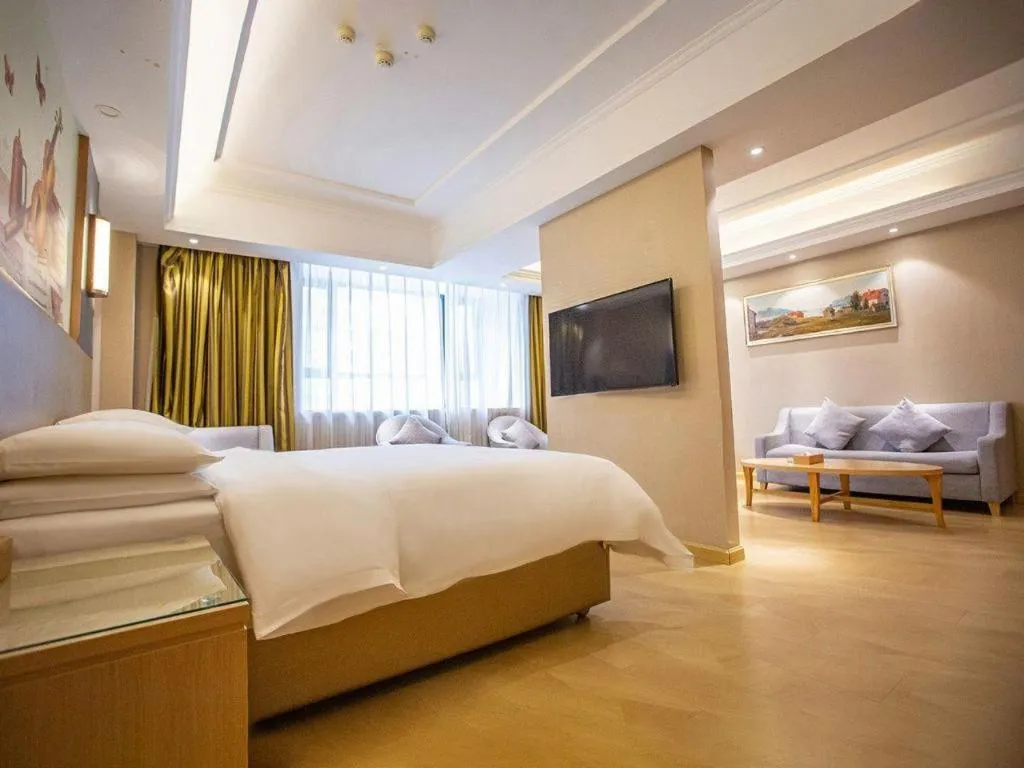 Bed in Vienna Hotel Xuzhou Junsheng Plaza Benteng Avenue Metro Station