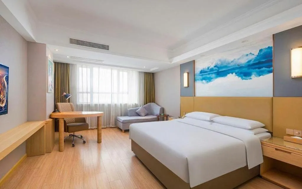 Bed in Vienna Hotel Xuzhou Junsheng Plaza Benteng Avenue Metro Station