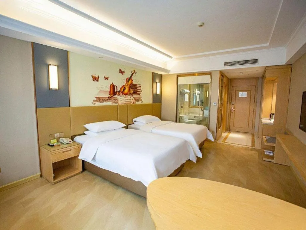 Bed in Vienna Hotel Xuzhou Junsheng Plaza Benteng Avenue Metro Station