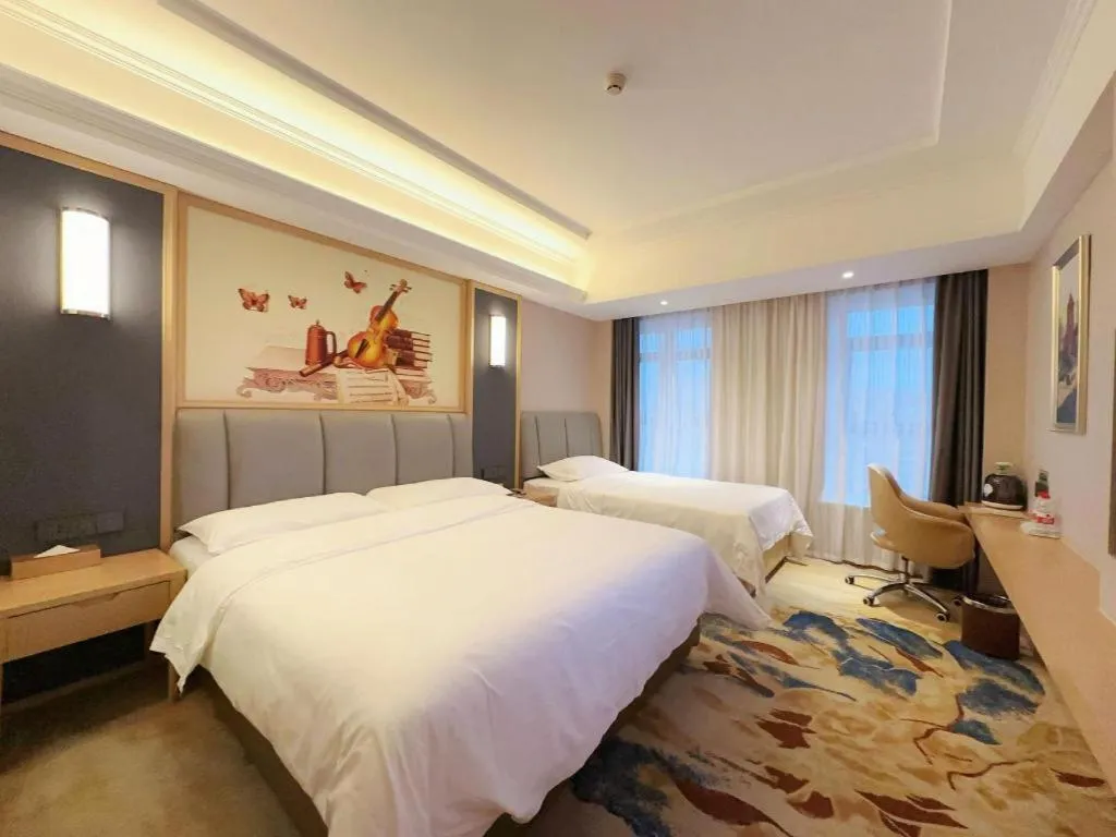 Bed in Vienna Hotel Chengdu University of Pertroleum Metro Station