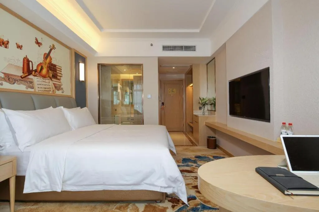 Bed in Vienna Hotel Chengdu University of Pertroleum Metro Station