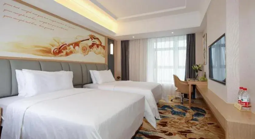 Bed in Vienna Hotel Chengdu University of Pertroleum Metro Station Bed in Vienna Hotel Chengdu University of Pertroleum Metro Station