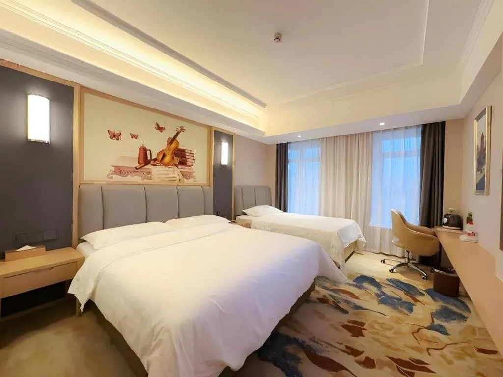 Bed in Vienna Hotel Chengdu University of Pertroleum Metro Station