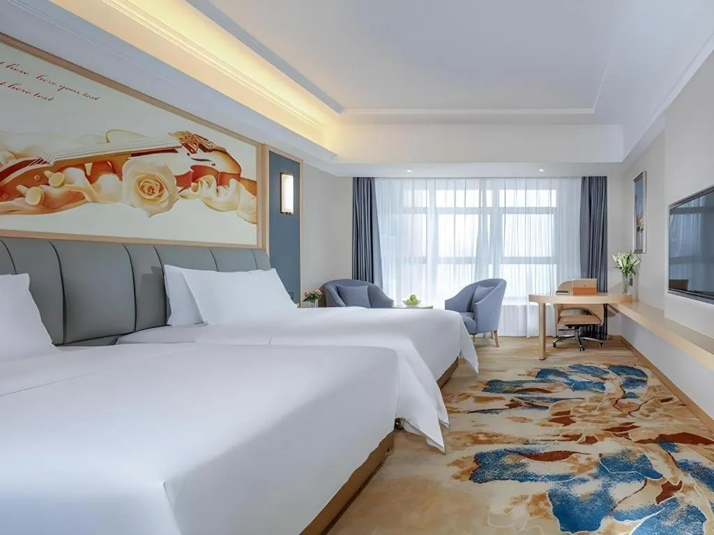 Bed in Vienna Hotel Chengdu University of Pertroleum Metro Station