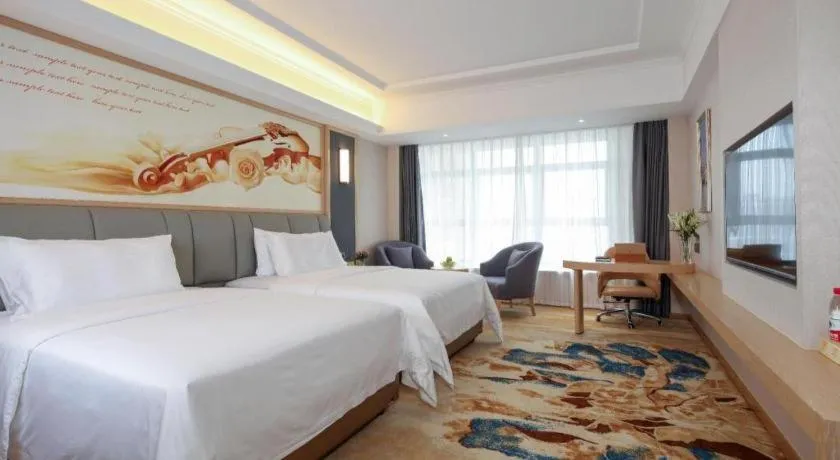 Bed in Vienna Hotel Chengdu University of Pertroleum Metro Station