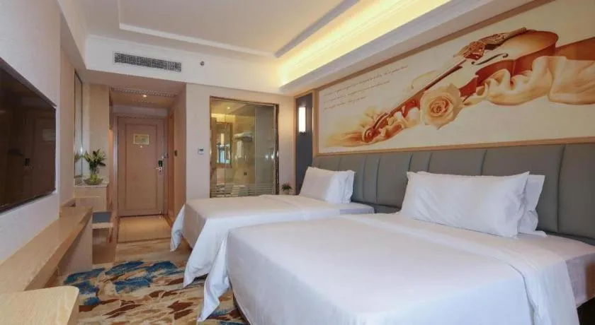 Bed in Vienna Hotel Chengdu University of Pertroleum Metro Station