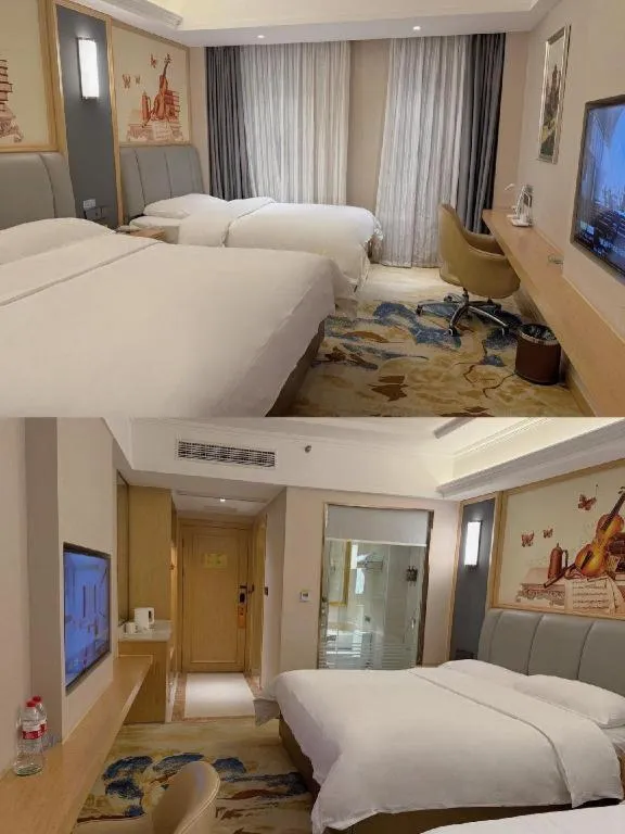 Bed in Vienna Hotel Chengdu University of Pertroleum Metro Station