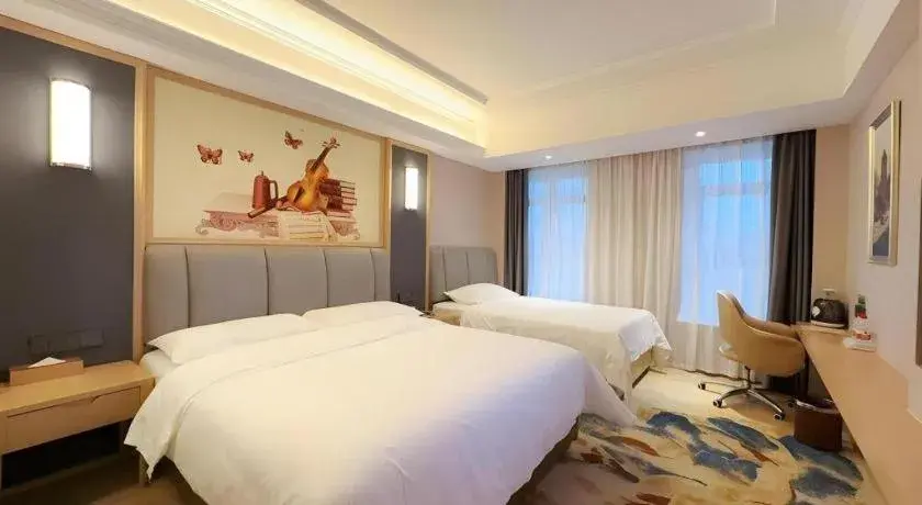 Bed in Vienna Hotel Chengdu University of Pertroleum Metro Station Bed in Vienna Hotel Chengdu University of Pertroleum Metro Station