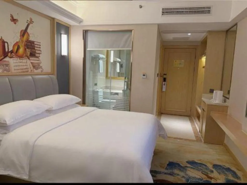 Bed in Vienna Hotel Chengdu University of Pertroleum Metro Station