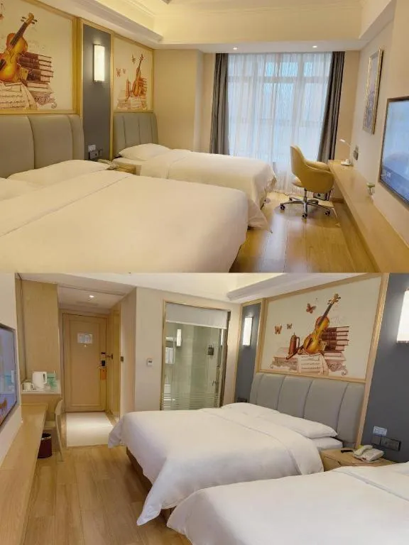 Bed in Vienna Hotel Chengdu University of Pertroleum Metro Station