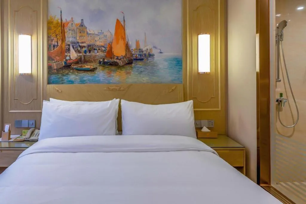 Bed in Vienna Hotel Shandong Dezhou Government Shopping Plaza