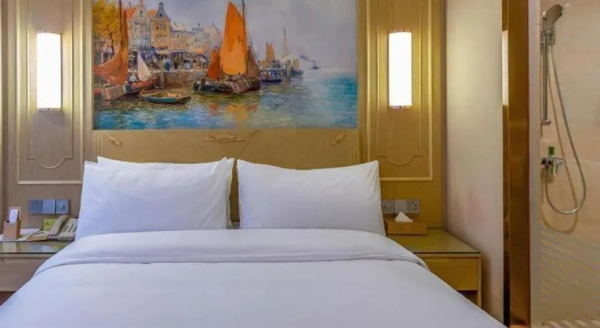 Bed in Vienna Hotel Shandong Dezhou Government Shopping Plaza