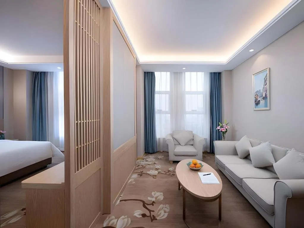 Bed in Vienna Hotel Jinan Railway Station