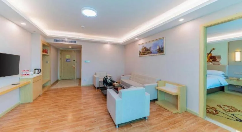 Bed in Vienna Hotel Guangdong Huizhou High-Speed North Railway Station Xiaojinkou