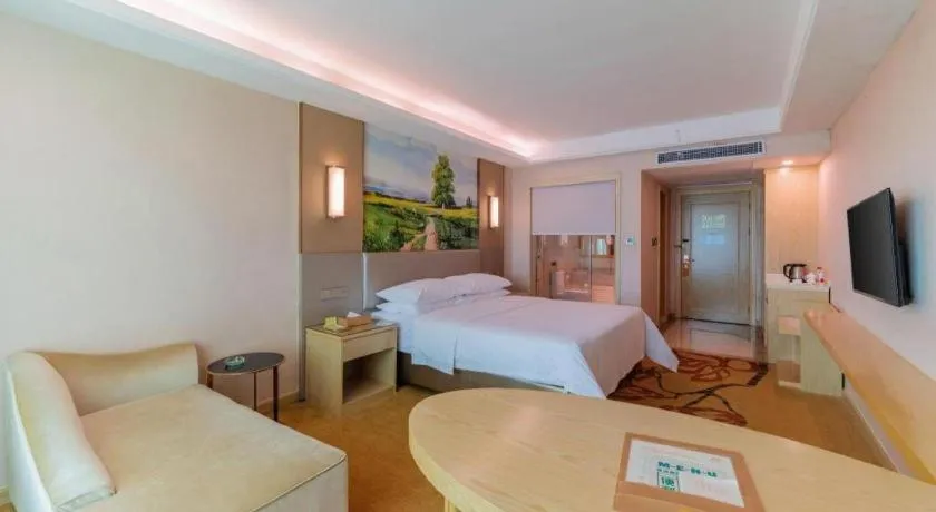 Bed in Vienna Hotel Guangdong Huizhou High-Speed North Railway Station Xiaojinkou