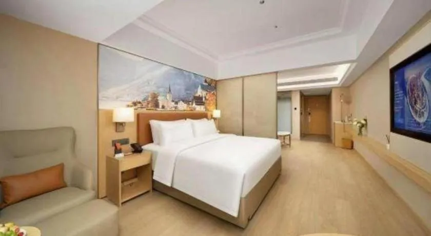 Bed in Vienna Hotel Yongzhou Dong'an High-Speed Railway Station