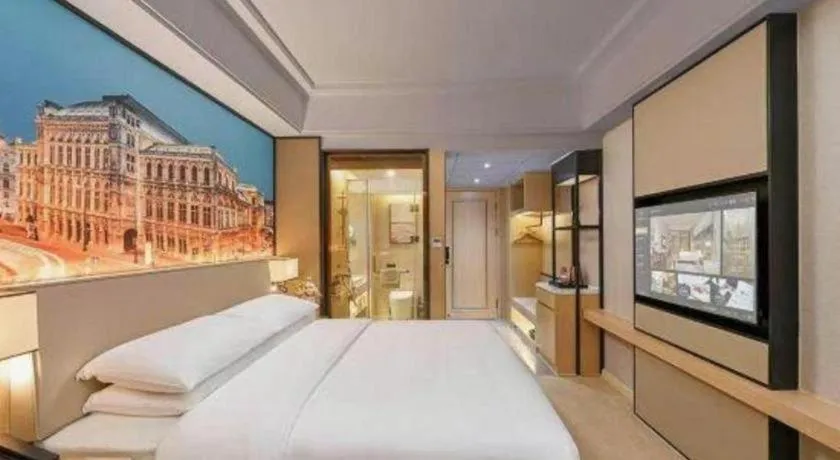 Bed in Vienna Hotel Yongzhou Dong'an High-Speed Railway Station