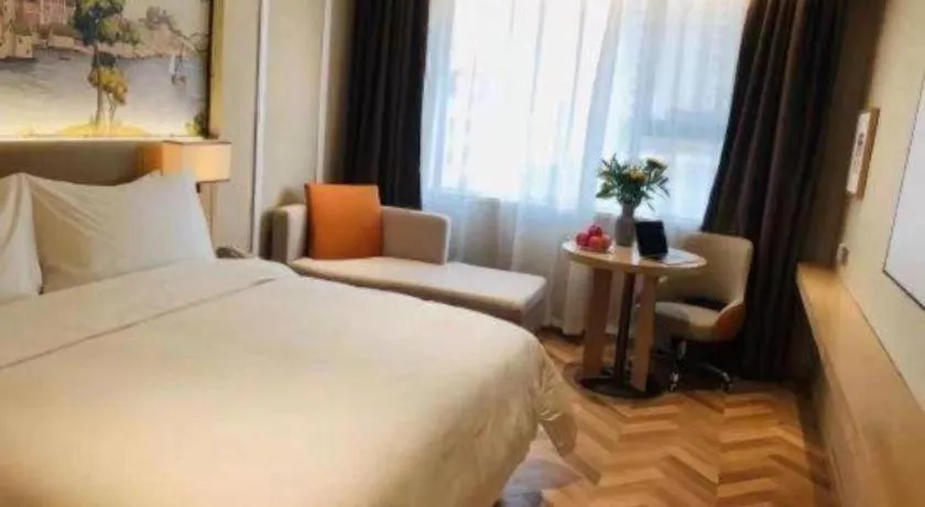 Bed in Vienna Hotel Yongzhou Dong'an High-Speed Railway Station