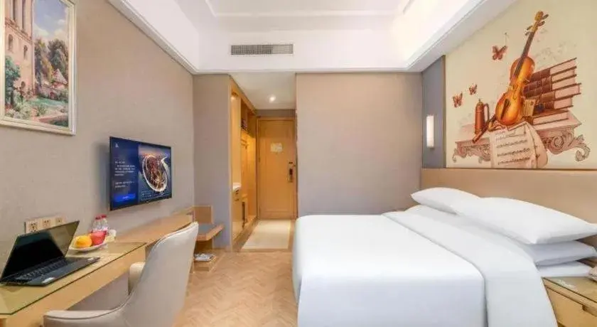 Bed in Vienna Hotel Jiangsu Zhangjiagang Passenger Terminal Station Bed in Vienna Hotel Jiangsu Zhangjiagang Passenger Terminal Station