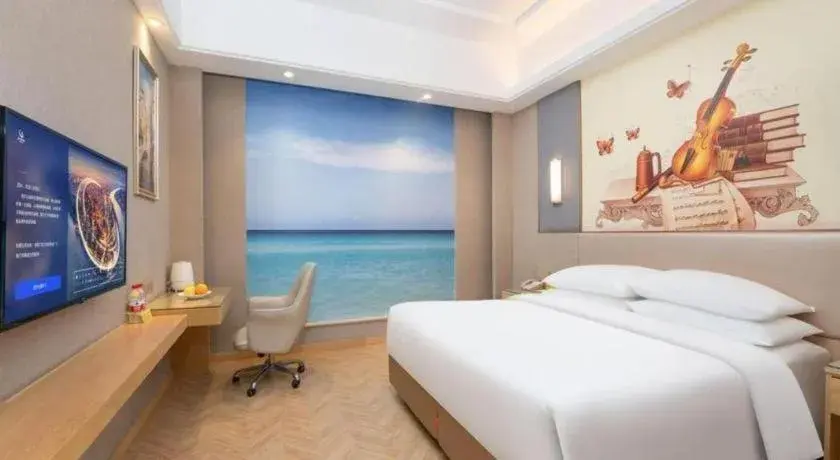 Bed in Vienna Hotel Jiangsu Zhangjiagang Passenger Terminal Station Bed in Vienna Hotel Jiangsu Zhangjiagang Passenger Terminal Station