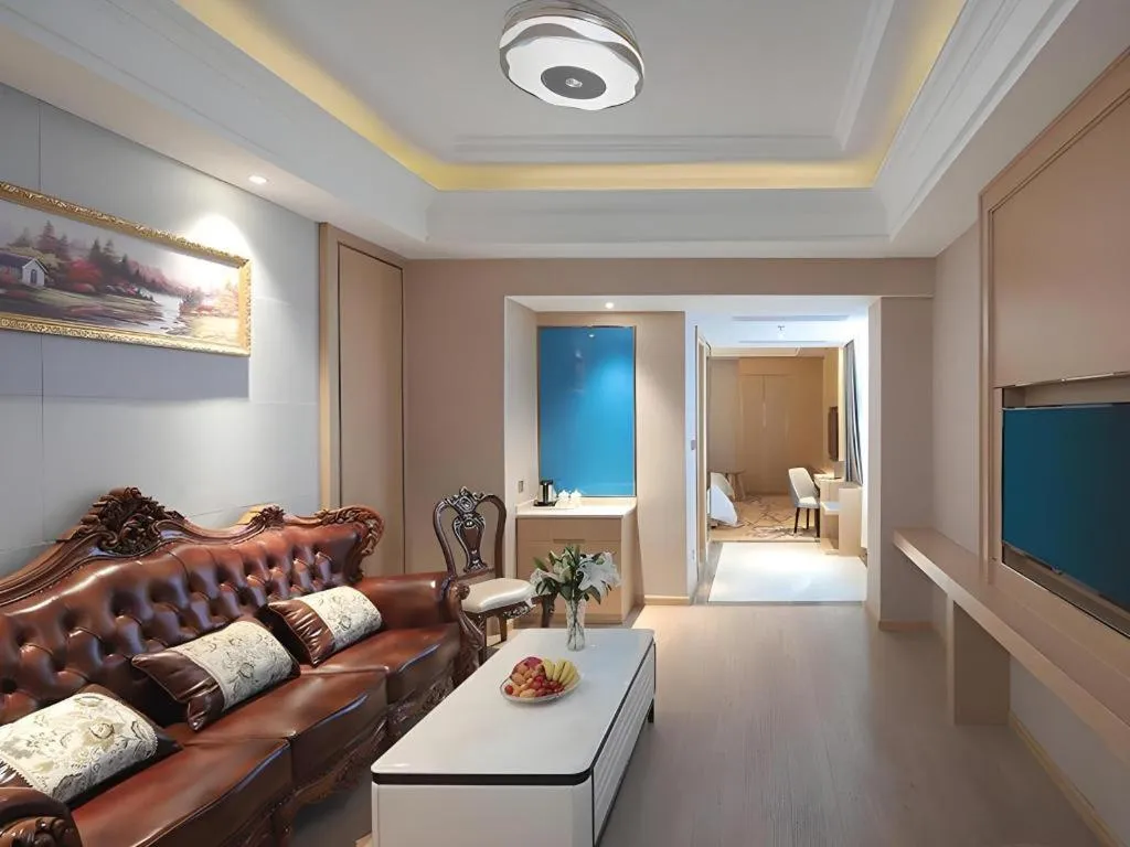 Bed in Vienna Hotel Jiangsu Kunshan Qiandeng Town